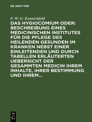 cover image of Das Hygiocomium oder